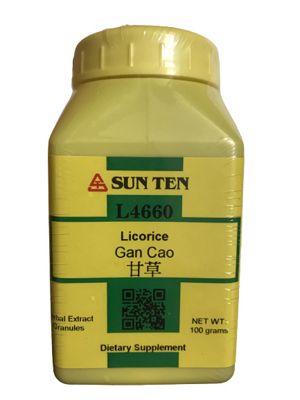 Sun Ten – Licorice Granules / Gan Cao / 甘草, Powder, L4660, 100g