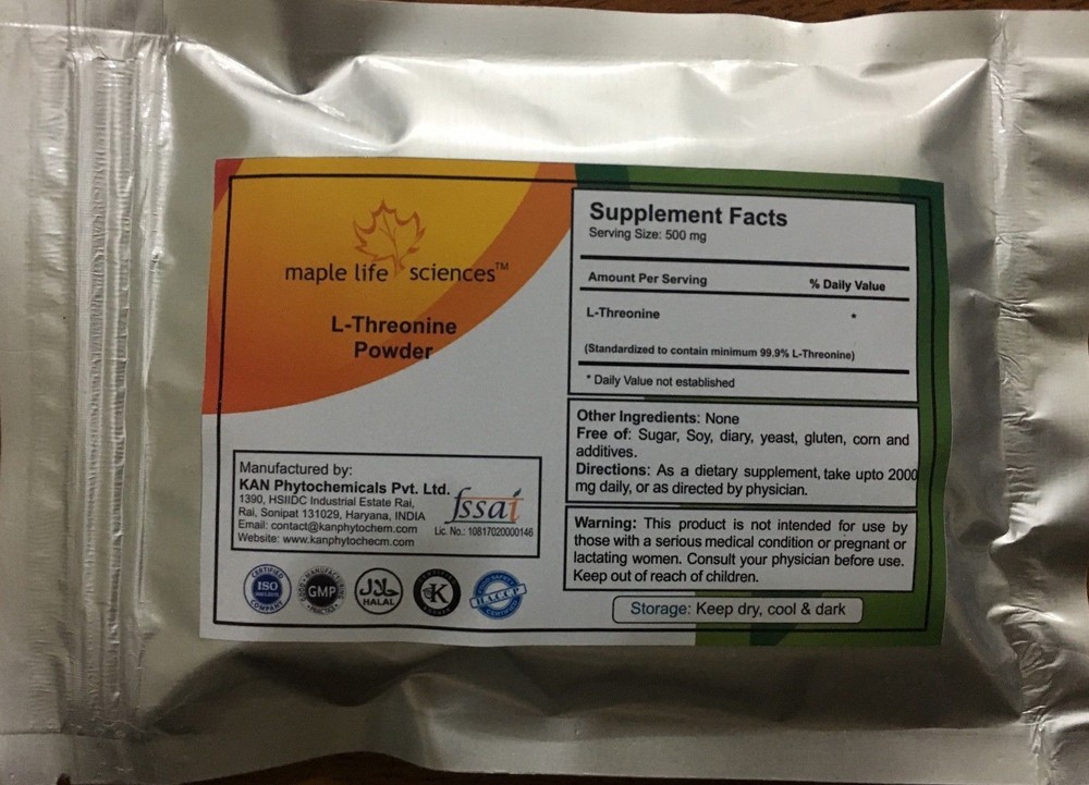 L-Threonine Powder 99.9% pure & High Quality