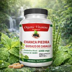 Chanca Piedra & Horsetail 1000mg 3 Bottles Kidney 120 Guisazo de Caballo Detox