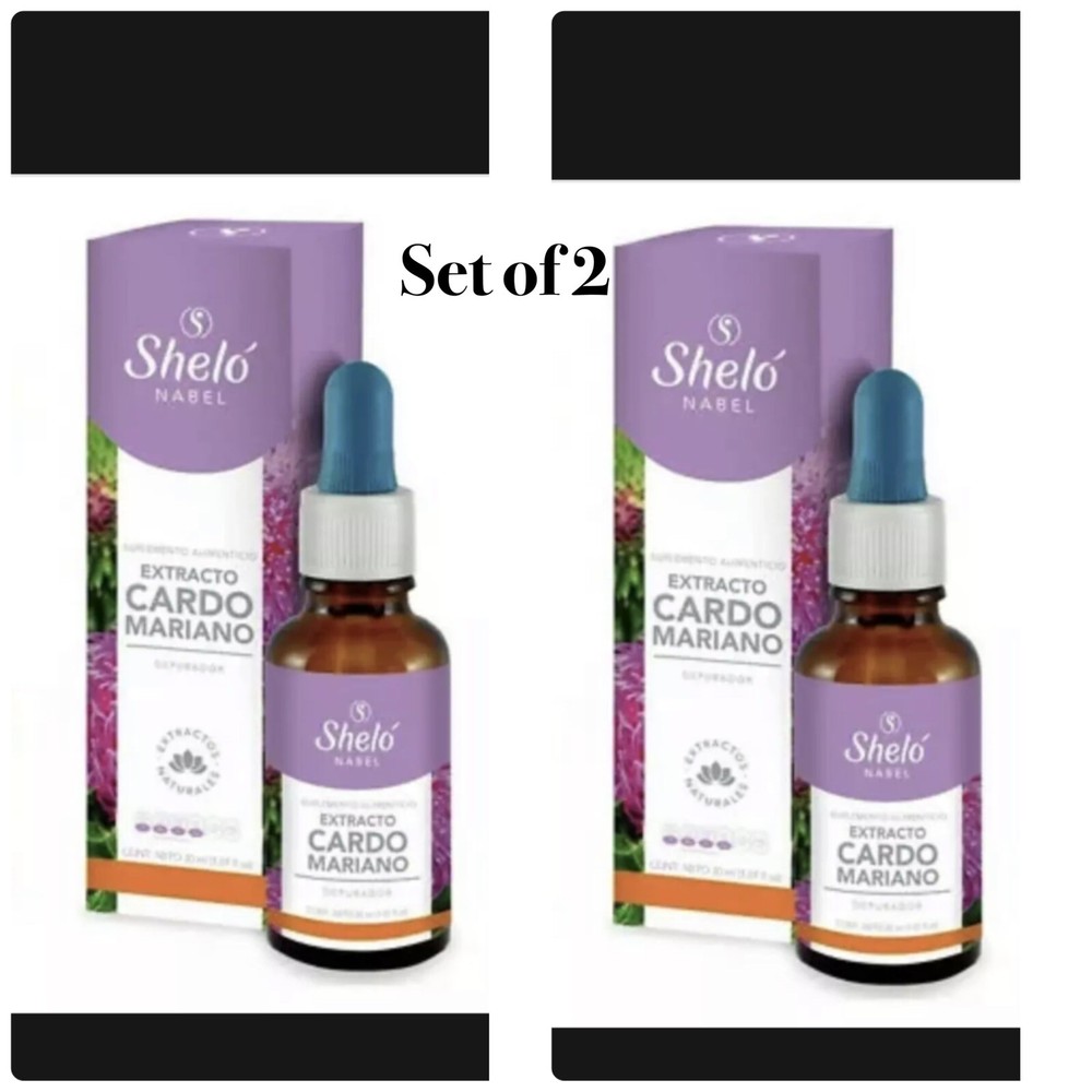 SHELÓ NABEL 2 PACK CARDO MARIANO EXTRACTO 30ml each *FREESHIPPING*