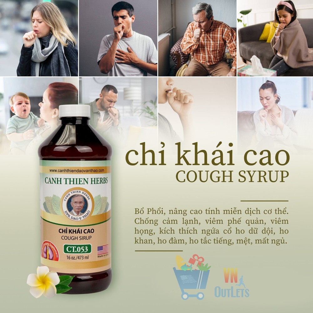 CHỈ KHÁI CAO ( COUGH Sirup ) 16 oz / 473 mL CT.053