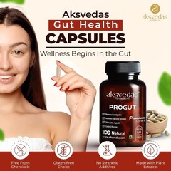 Aksvedas Progut Capsules, 60 Capsules Each Set Of 3 S340