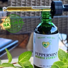 Peppermint Pure Extract Non-alcohol Organic Liquid Herbal Drop Natural 2 FL OZ