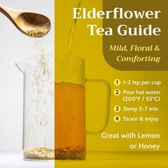 Dried Elderflower – Cut & Sifted – Herbal Tea Flower – Sambucus Nigra