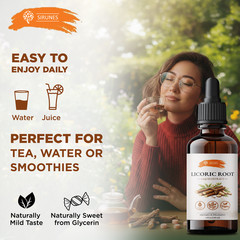 Licorice Root Liquid Extract Drops 4oz Organic Glycyrrhiza Glabra Herbal Tinctur