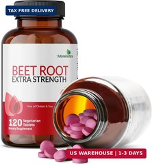 Futurebiotics Beet Root Extra Strength, Non-GMO, 120 Vegetarian Tablets
