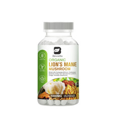 Organic Lions Mane Mushroom 1000Mg Nootropic Brain Memory Focus Immune Support