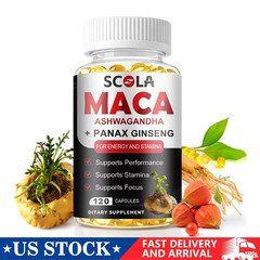 Maca Root Complex 12000mg, Peruvian Maca Extract for Men & Women 120 Capsules