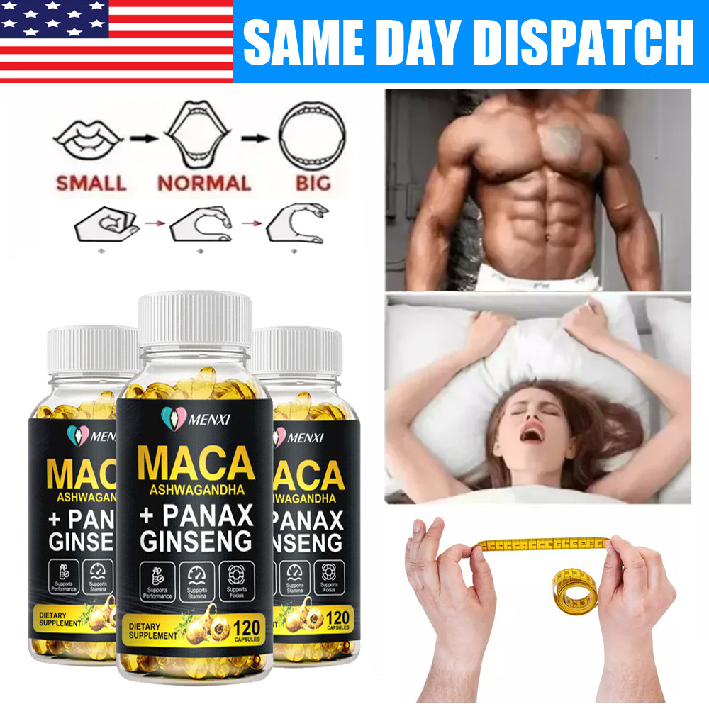 #1 BEST-MALE ENLARGER THICKER LONGER BIGGER 3″ GROWTH BOOST STAMINA 360 CAPSULES