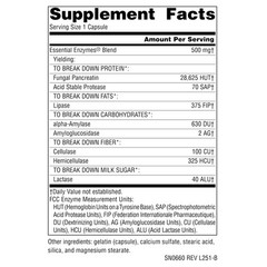 Source Naturals Essential Enzymes 500mg Bio-Aligned 120 Count (Pack of 1)