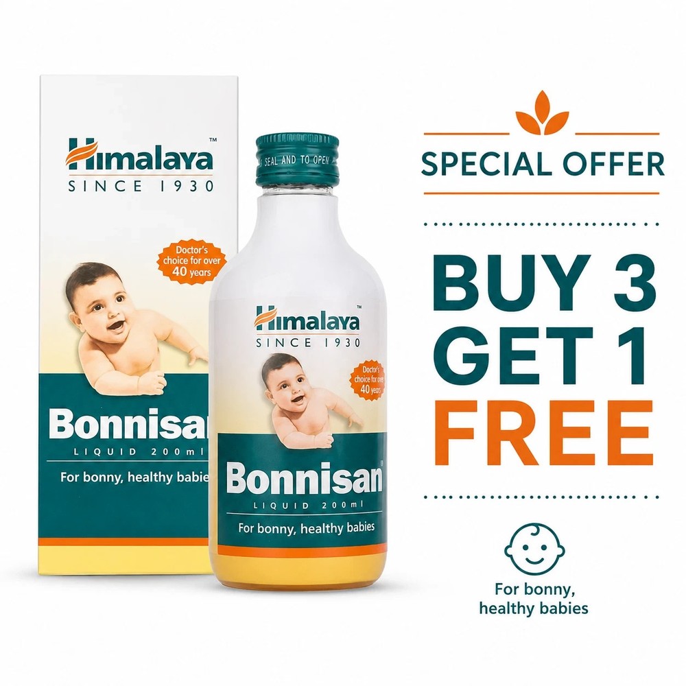 Himalaya Bonnisan Liquid 200ml Herbal Baby Digestive Wellness Buy 3 Get 1 Free