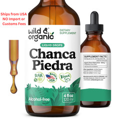 Wild & Organic Chanca Piedra Stone Breaker Drops – Herbal 4 Fl Oz (Pack of 1)