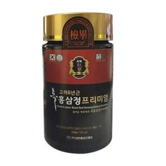 Korean 6 Years Black Red Ginseng Extract Premium 240g x 1EA Saponin,Panax KOREA