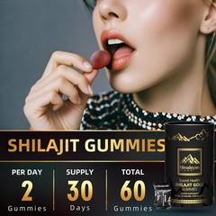 Sound Health Shilajit Gold Gummies | 3000mg 60 Count (Pack of 1)