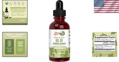 USDA Organic Oregano Oil Drops – 6 Supply for Immune & Digestive Health