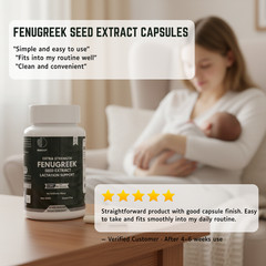 Heroot Fenugreek Seed Capsules 1000mg | Herbal Powder Capsules | 60 Count