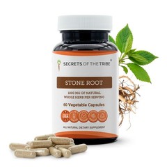 Stone Root 1000mg Capsules – 60 Count, Dried Collinsonia Canadensis, Herbal Supp