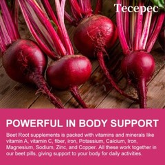 Beet Root Capsules 1300mg Beetroot Powder Extract