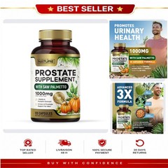 Built by Nature Prostate Support 120 Capsules Saw Palmetto Nettle