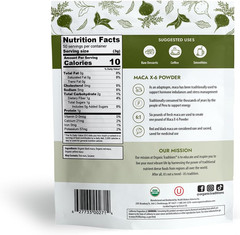 Maca Peruana Negra En Polvo Puro Organico Para Hombres Y Mujeres Bolsa De 5.3oz