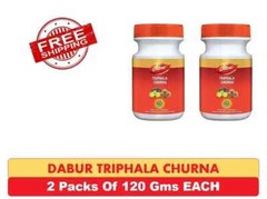 120g Dabur Triphala Churna Eases Constipation, Acidity & Gas | PACK OF 2