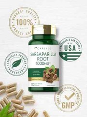 Sarsaparilla Root Capsules 1000mg | 120 Count | Non-GMO |