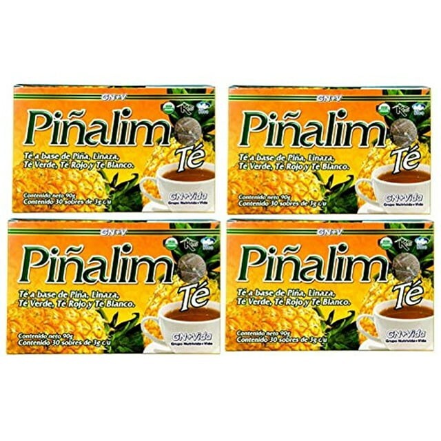 4 Pack Te Pinalim GN+Vida Tea Piñalim Pineapple Diet 90 Days