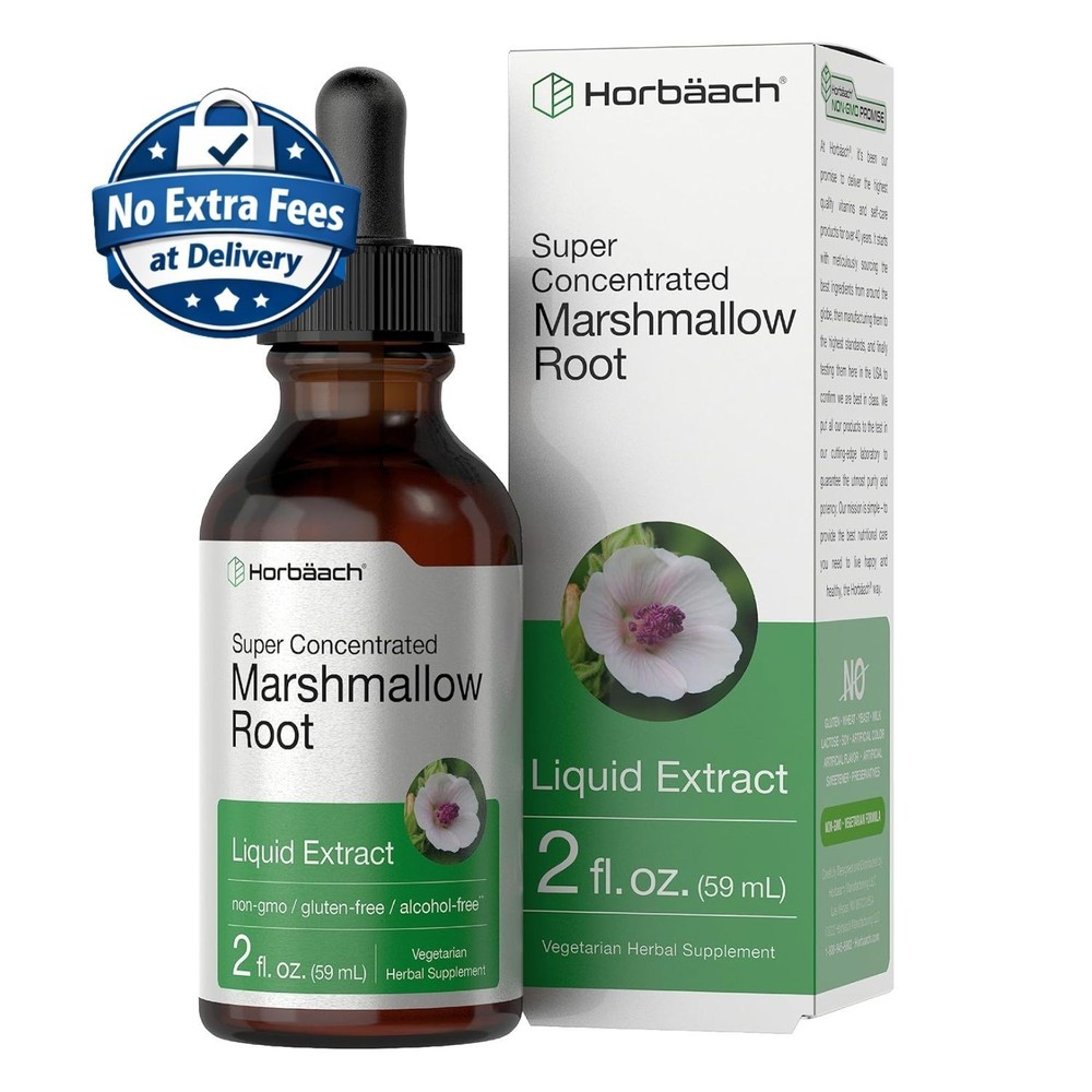 Extracto Líquido de Raíz de Malvavisco 2 oz Sin Alcohol | Althaea officinalisC9S