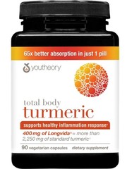 youtheory Turmeric 2250mg Extra Strength 210 Capsules
