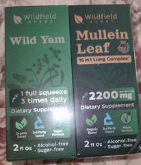 WILDFIELD HERBS 2 Oz Wild Yam Extract Drops 2100mg + BONUS BOTTLE