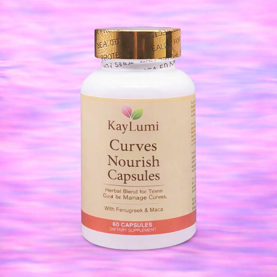 KayLumi Curves Nourish Herbal Blend Capsules, Fenugreek & Maca, 60 Count