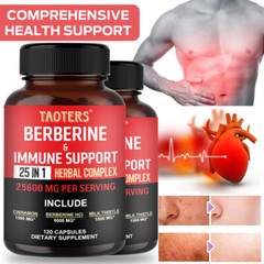 Berberine with Ceylon Cinnamon 25600mg Heart Health & Immune 120 Capsules