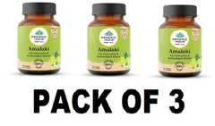 Organic India Amalaki 60 Veg Capsules x 3 Natural Vitamin C Herbal Supplement