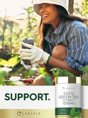 EGCG Green Tea Extract | 1200mg | 200 Capsules | Non-GMO | by Carlyle