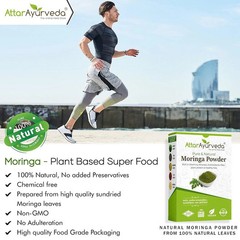 Attar Ayurveda Moringa Leaf Powder 200g Drumstick Leaf powder For Weight Loss