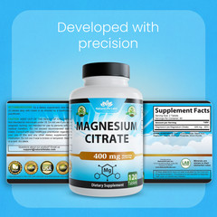 Magnesium Citrate 400mg elemental magnesium 120 tablets vegan