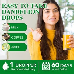 60ML Dandelion Root OIL Tincture Organic | Digestive, Respiratory, Alcohol-Free