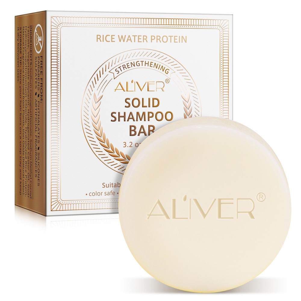 Rice Water Shampoo Bars and Conditioner Set for Hair Growth, Nature Organic Ging