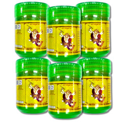 Traditional Thai Herbal Inhaler, Super Value Set!!! Big Size X 6 Jars