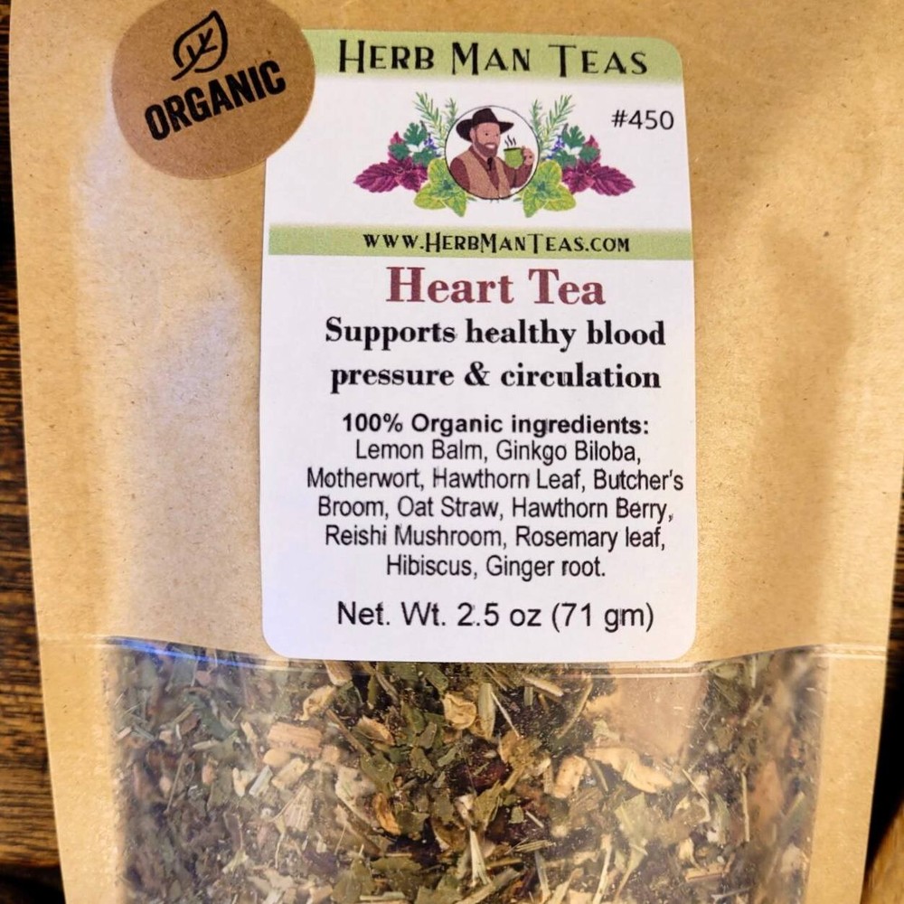 BLOOD PRESSURE LOWERING TEA with Reishi Mushrooms by master herbalist