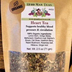 BLOOD PRESSURE LOWERING TEA with Reishi Mushrooms by master herbalist