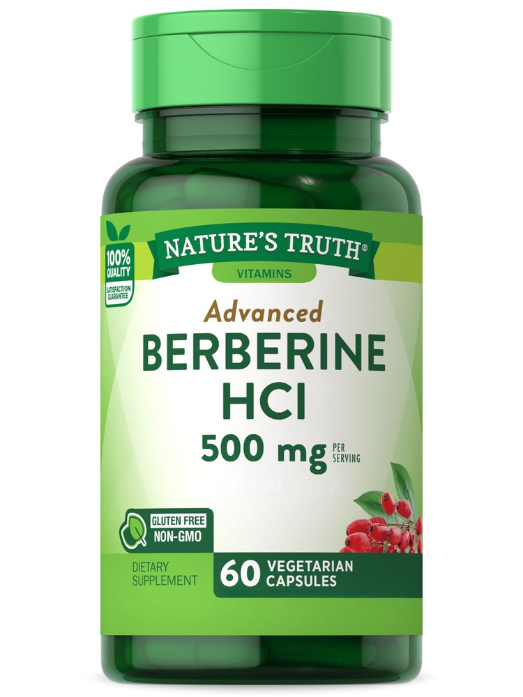 Berberine 500mg | 60 Capsules | Vegan, Non-GMO, Gluten Free | by Nature’s Truth