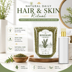 Rosemary Leaves for Hair Wash Face Steam and Homemade Recipes, 50g (Pack-1)
