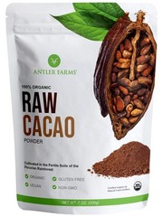 Antler Farms – 100% Pure Organic Raw Cacao Powder, 40 servings, 200g -…