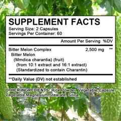 Organic Bitter Melon Extract Weight Loss Blood glucose regulation capsules