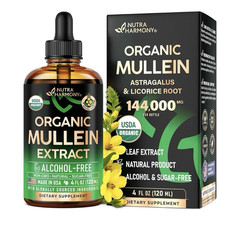 Nutra Harmony USDA Organic Alcohol-Free Mullein Extract Drops 4 fl oz