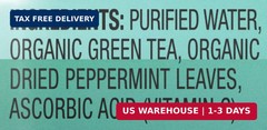 Teas’ Tea Unsweetened Mint Green Tea 16.9 Fl Oz (Pack of 12) Organic, Sugar Free