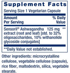 OPTIMIZED ASHWAGANDHA EXTRACT STRESS ANXIETY 120 Capsule LIFE EXTENSION