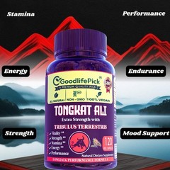 Best TongkatAli Longjack with Tribulus Terrestris MAXIMUM BENEFITS 120 CAPS
