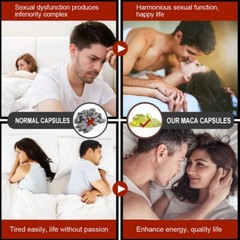 Black Maca Capsule -Testosterone Booster, Muscle Health, Supports Desire Stamina
